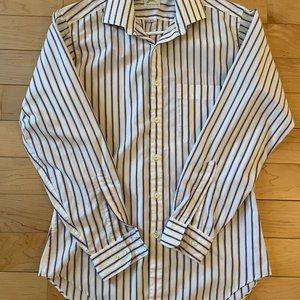 Vintage Peters and Ashley Men's Fitted Button Down (Size - 15 32/33)